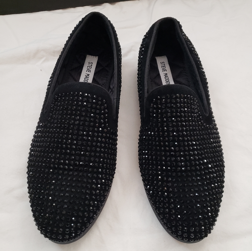 Steve Madden Men's Caviarr Slip-On Loafer,Black,8 M 🆕